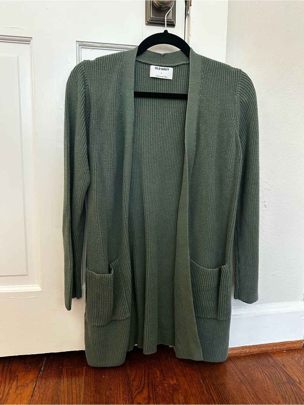Old Navy olive Green Open-Front Cardigan with Pockets - Women’s Small